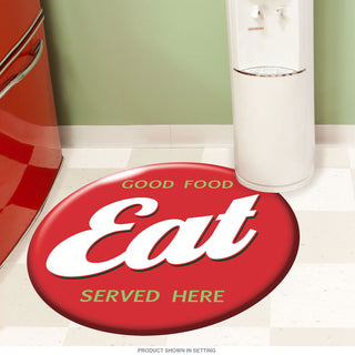 Eat Good Food Served Here Diner Floor Graphic