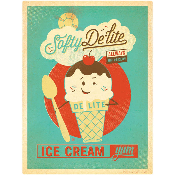 Softy Delite Ice Cream Parlor Floor Graphic