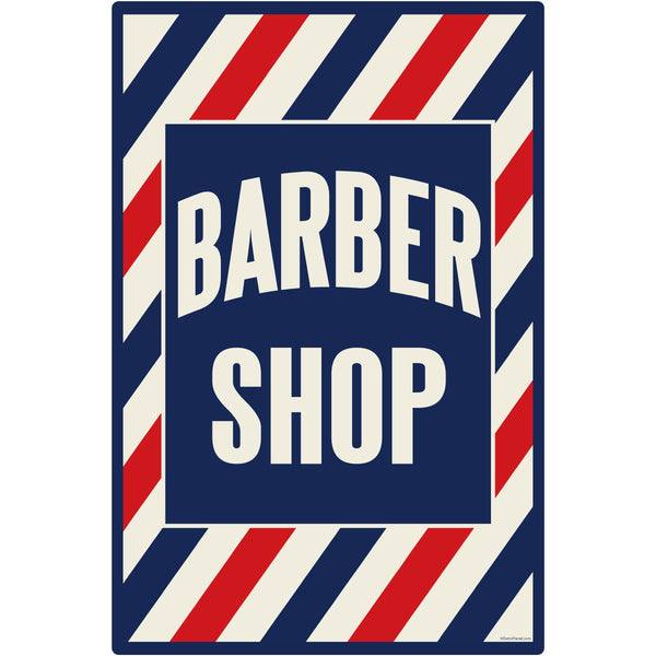 Barber Shop Stripes Floor Graphic