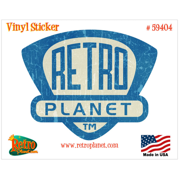 Retro Planet Brand Shield Vinyl Sticker
