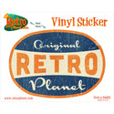 Retro Planet Brand Original Label Vinyl Sticker