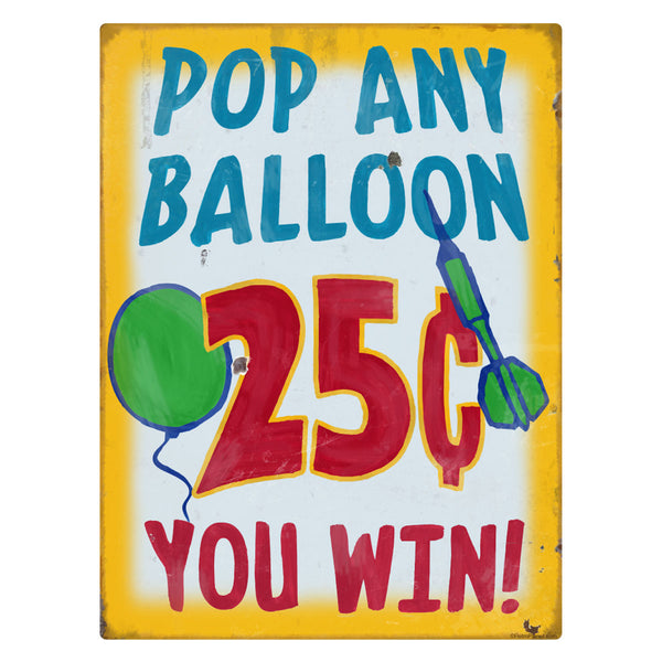 Pop Any Balloon Carnival Game Wall Decal