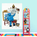 Robot Rockwell Style Selfie Wall Decal