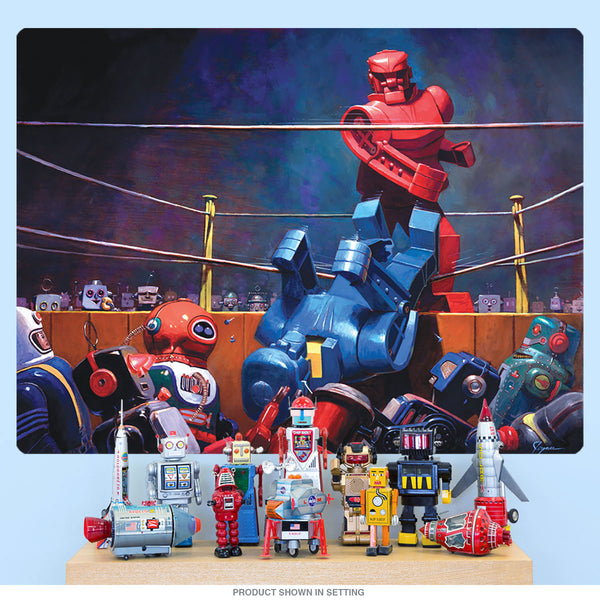 Roc Sock Robot Boxing Bellows Style Wall Decal