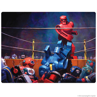 Roc Sock Robot Boxing Bellows Style Wall Decal