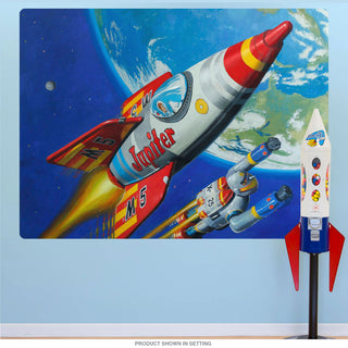 Robot Tin Toy Space Patrol Wall Decal