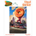 Robo Atlas At Dinki Donuts Vinyl Sticker