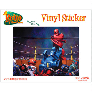 Roc Sock Robot Boxing Bellows Style Vinyl Sticker