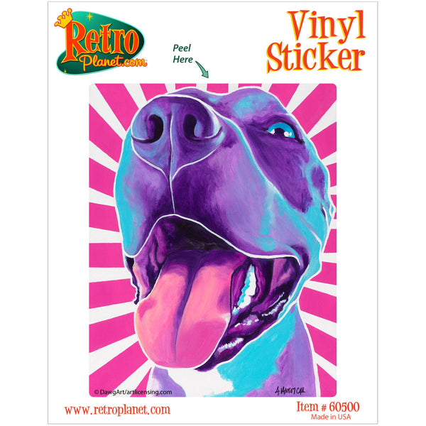 Valen Pit Bull Dog Vinyl Sticker