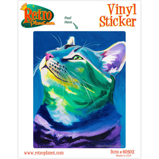 My Piece Of Sky Shorthair Cat Vinyl Sticker