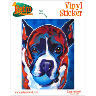 Atticus Boxer Dog Vinyl Sticker