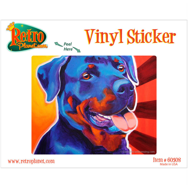 Baloo Rottweiler Dog Vinyl Sticker