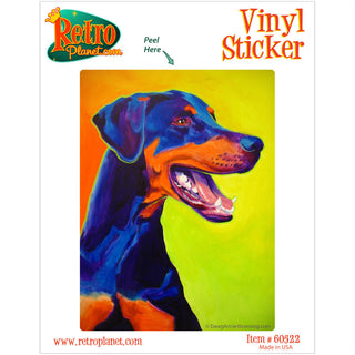 Miracle Doberman Pinscher Dog Vinyl Sticker