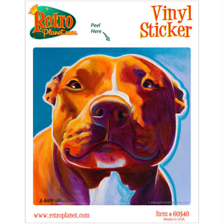 Scarlett Pit Bull Dog Vinyl Sticker