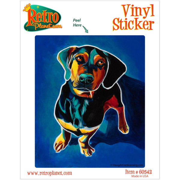 Tyson German Pinscher Dog Vinyl Sticker