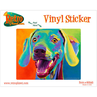 Taffy Weimaraner Dog Vinyl Sticker