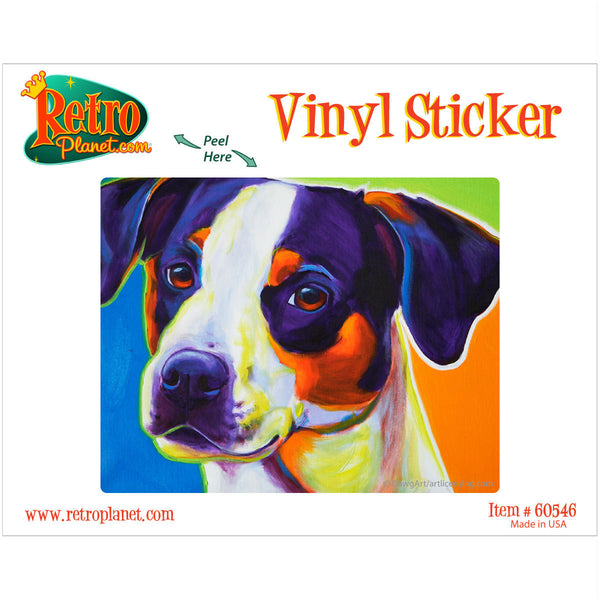 Lady Baillee Jack Russell Terrier Dog Vinyl Sticker