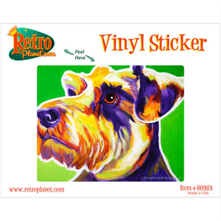 Elroy Schnauzer Dog Vinyl Sticker