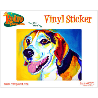 Lou Beagle Dog Vinyl Sticker