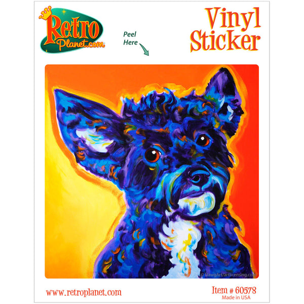 Pebbles Yorkshire Terrier Dog Vinyl Sticker