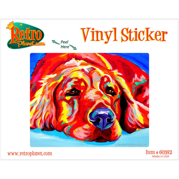 Ranger Golden Retriever Dog Vinyl Sticker