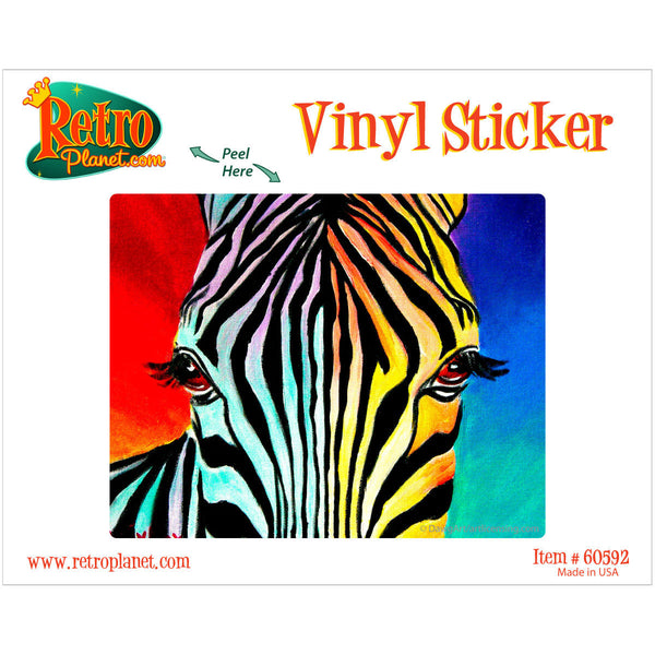 Zebra Eyes Safari Animal Vinyl Sticker