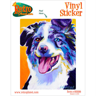 Aussie Three Australian Shepherd Dog Vinyl Sticker