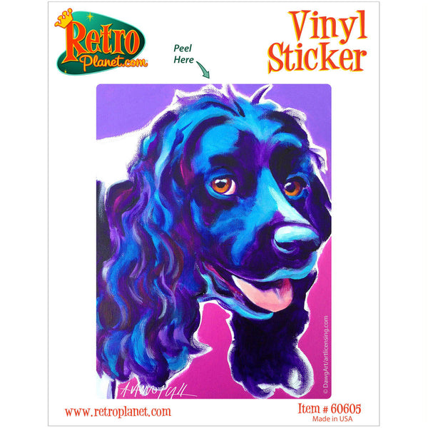 Dixie Cocker Spaniel Dog Vinyl Sticker