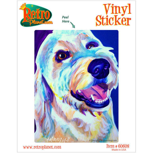 Penny Goldendoodle Dog Vinyl Sticker