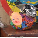 Creepy Doll Head Feed Me Face Vinyl Sticker