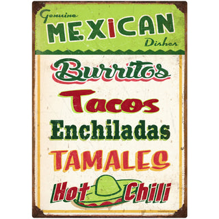 Mexican Food Restaurant Menu Wall Decal