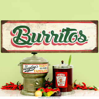 Burritos Mexican Food Wall Decal Cream