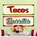 Tacos Mexican Food Wall Decal Cream