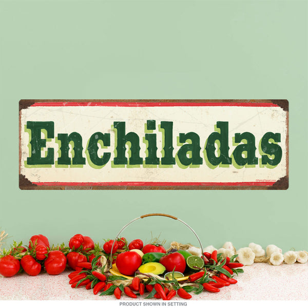 Enchiladas Mexican Food Wall Decal Cream