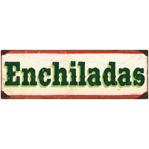 Enchiladas Mexican Food Wall Decal Cream