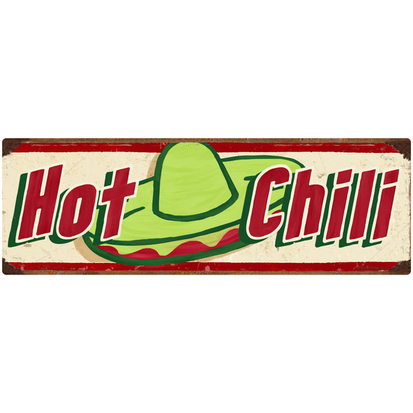 Hot Chili Mexican Food Wall Decal Cream