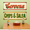 Cerveza Mexican Beer Wall Decal Cream