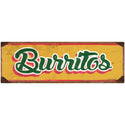 Burritos Mexican Food Wall Decal Yellow