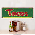 Tacos Mexican Food Wall Decal Green