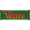 Tacos Mexican Food Wall Decal Green
