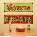 Chips Salsa Mexican Food Wall Decal Red