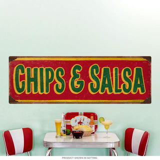 Chips Salsa Mexican Food Wall Decal Red