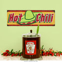Hot Chili Mexican Food Wall Decal Yellow
