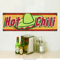 Hot Chili Mexican Food Wall Decal Yellow