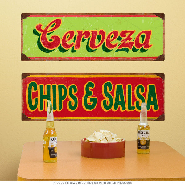 Cerveza Mexican Beer Wall Decal Green