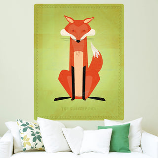 Crooked Fox Wild Animal Wall Decal