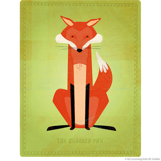 Crooked Fox Wild Animal Wall Decal