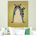 Artful Raccoon Wild Animal Wall Decal