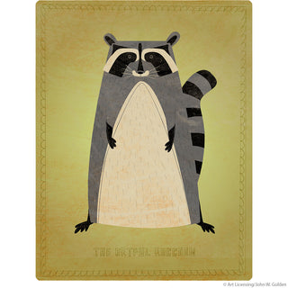 Artful Raccoon Wild Animal Wall Decal