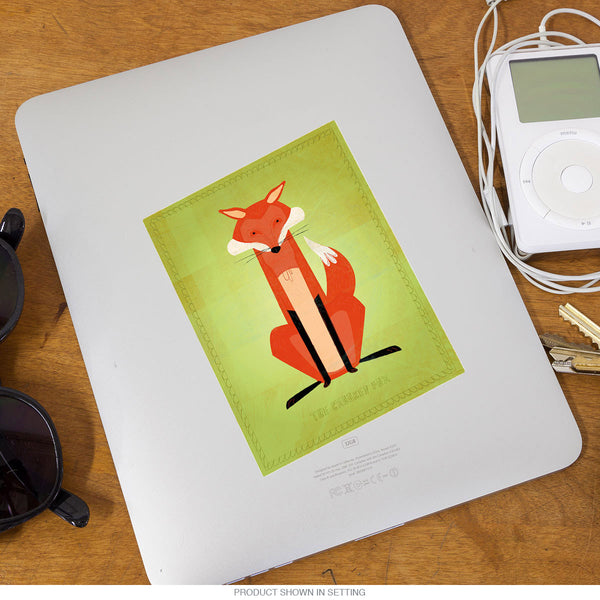 Crooked Fox Wild Animal Vinyl Sticker